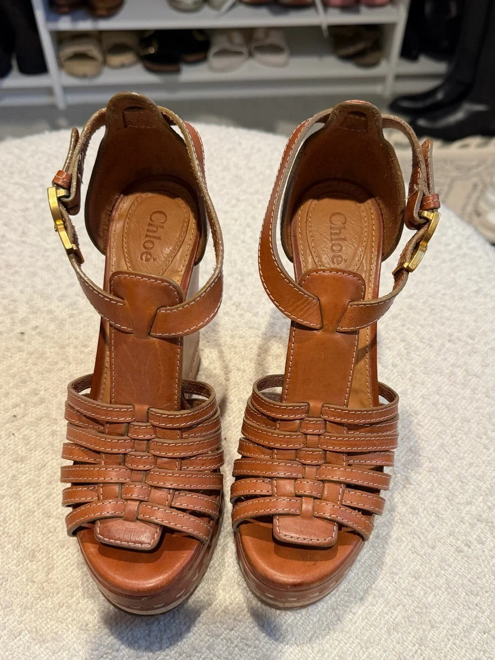 Chloé Tucson Wedge Sandals